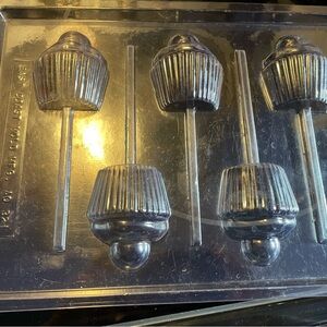Clear candy lollipop molds